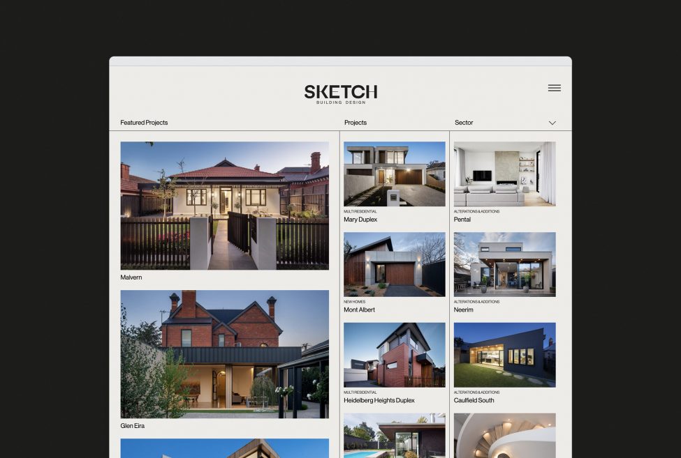 Building projects completed by Sketch Building