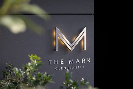 The Mark Glen Huntley signage