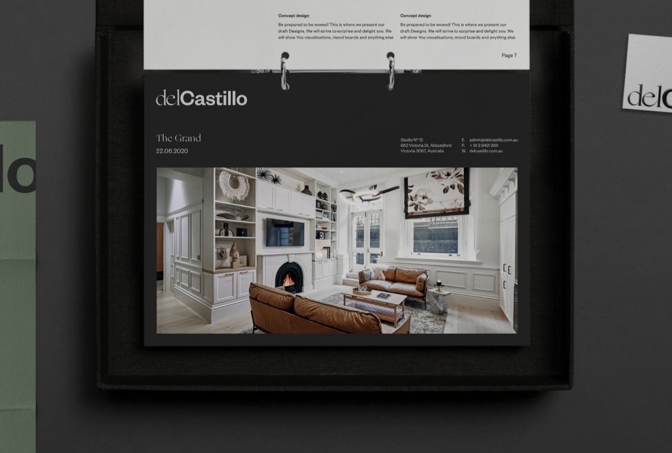del Castillo folder design