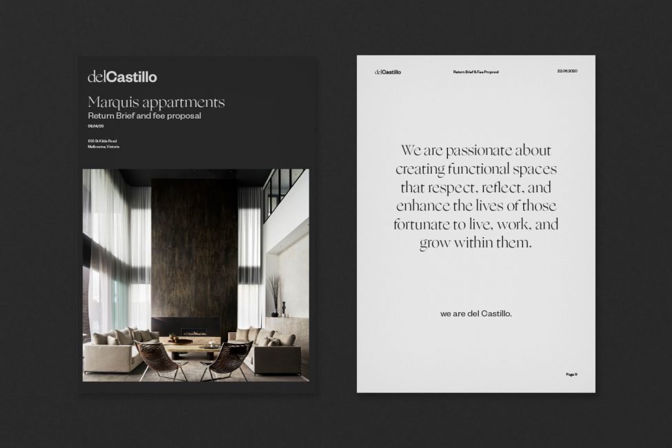 Studio del Castillo editorial spread
