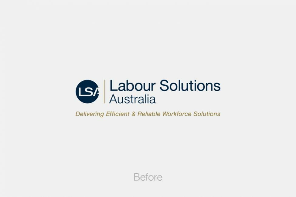Before logo of Labour Solutions Australia