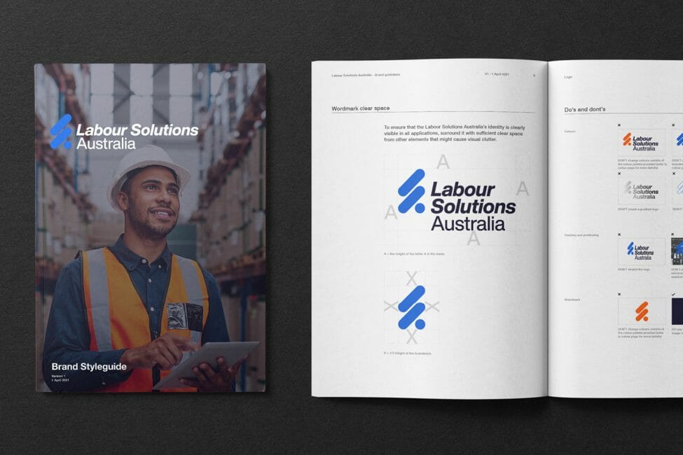 brand guidelines for Labour Solutions Australia