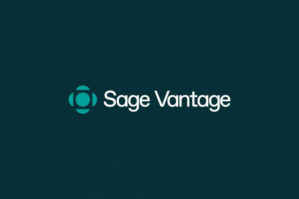Sage Vantage branding & logomark in forest green