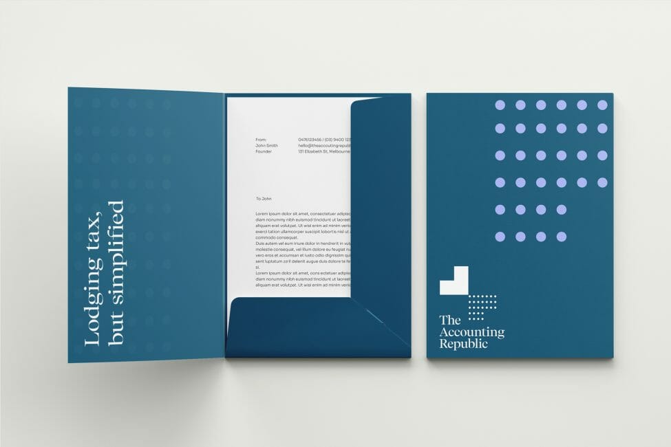 The Accounting Republic folder design