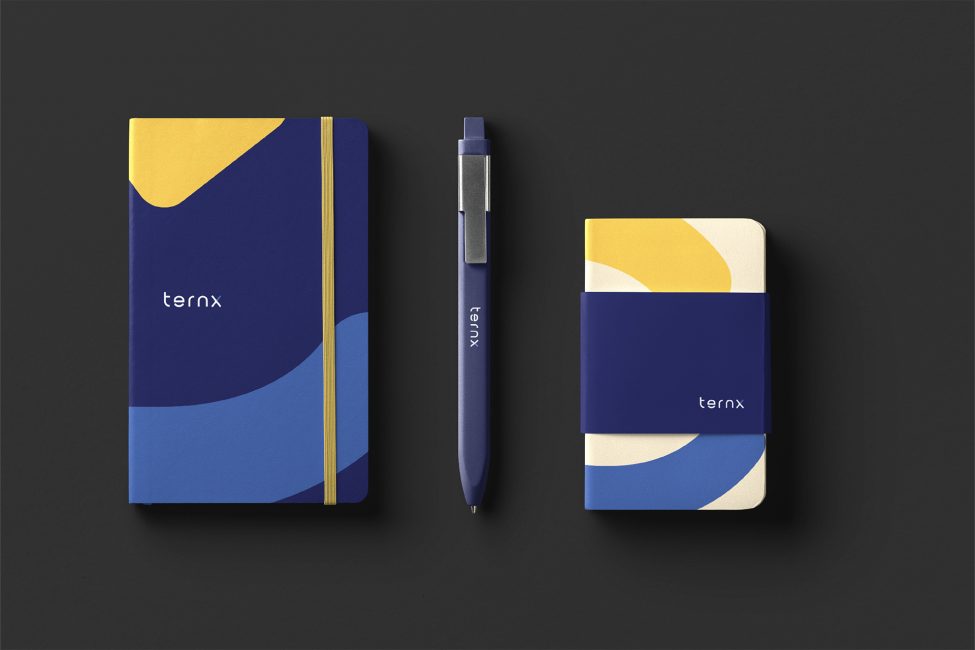 ternX customised notebook designed by Principle Design.